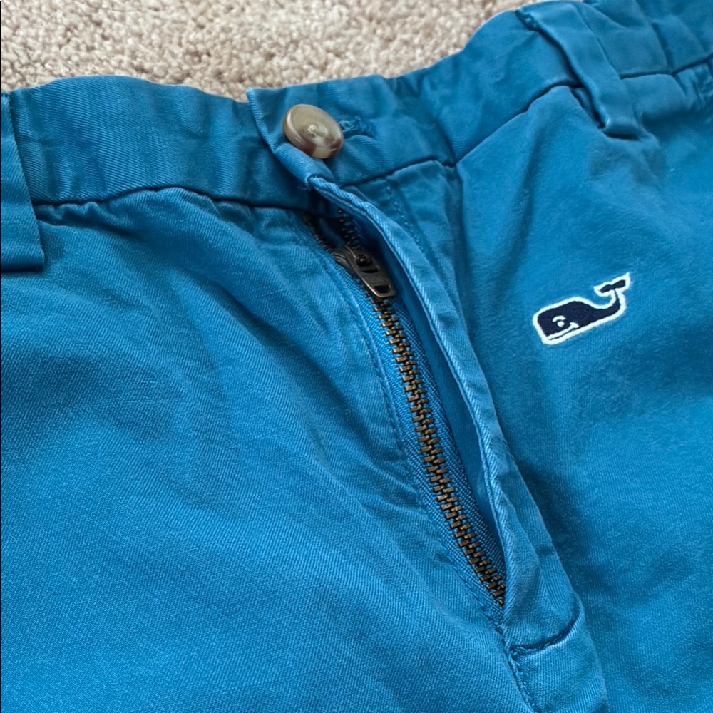 Vineyard Vines Boy’s Blue Embroidered Bermuda Shorts - Picture 3 of 5